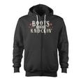 Boots Need Knocking Country Music Song Zip Up Hoodie