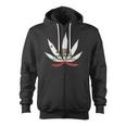 California Republic Cali Weed Tshirt Zip Up Hoodie