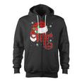 Christmas Mr And Mrs Claus Matching Pajamas Plaid Couples Zip Up Hoodie