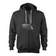 Classic Vintage Guitar And Amp Tshirt Zip Up Hoodie