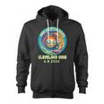 Cleveland Oh Solar Total Eclipse April 2024 Ohio Zip Up Hoodie