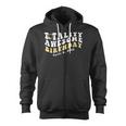 Cute Total Solar Eclipse April 8 2024 Totality Birthday Zip Up Hoodie