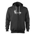 Dachshund Through The Snow Wiener Christmas Zip Up Hoodie