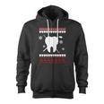 Dentist Ugly Christmas Sweater Zip Up Hoodie