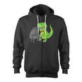 Dinosaur Piano Zip Up Hoodie