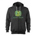 Distressed S Tractor John Beer Deer Farmer Tshirt Zip Up Hoodie