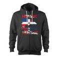 Dominican Republic Flag Hispanic Heritage Dominicana Zip Up Hoodie