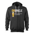 Druncle Like A Normal Uncle Only Drunker Tshirt Zip Up Hoodie