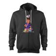 Easter Bunny Donald Trump Top Eggs Zip Up Hoodie