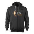 Eclipse 2024 Indiana Totality Eclipse Indiana Solar 2024 Zip Up Hoodie