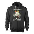 Do You Even Lift Bro Gym Workout Weight Lifting Unicorn 2 Zip Up Hoodie