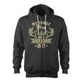 My Family Tree Has A Deer Stand In It Camo Hunting Vintage Zip Up Hoodie