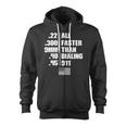 All Faster Than Dialing V3 Zip Up Hoodie