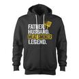 Father Husband Meat Smoker Legend Grilling Dad Meat Smoking Zip Up Hoodie