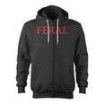 Feral Paint The Town Red Feral Friends Zip Up Hoodie