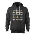 Freshwater Fish Tshirt Zip Up Hoodie