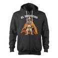 El Squatcho Poncho Western Bigfoot Sasquatch Lover Zip Up Hoodie