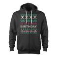 Go Jesus Its Your Birthday Ugly Christmas Sweater Zip Up Hoodie