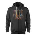 Guitars Guitarists Zip Up Hoodie