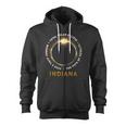 Indiana Total Solar Eclipse 2024 Totality 040824 America Zip Up Hoodie