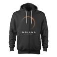 Indiana Total Solar Eclipse 2024 Indiana Solar Eclipse Zip Up Hoodie