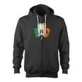 Ira Irish Lucky Shamrock St Patrick's Day Ireland Flag Zip Up Hoodie