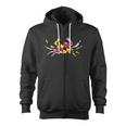 Maryland Flag Crab Tshirt Zip Up Hoodie