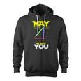 May The 4Th Be With You Lightsaber Tshirt Zip Up Hoodie