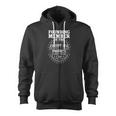 Mens Dad Grumpy Old Papa Club Grandparent Zip Up Hoodie