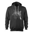 Military's Jet Fighters Aircraft Plane Graphic Zip Up Hoodie