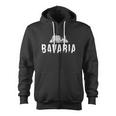 Neuschwanstein Castle And Forest Bavaria Germany Souvenir Zip Up Hoodie