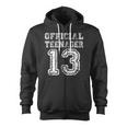 Official Teenager 13Th Birthday Tshirt Zip Up Hoodie