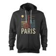 Paris France Paris Vacation Eiffel Tower Paris Souvenir Zip Up Hoodie