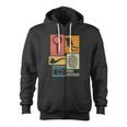 Private Detective Crime Investigator Silhouettes Zip Up Hoodie