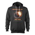 I Was There Total Solar Eclipse Rochester New York Ny Zip Up Hoodie