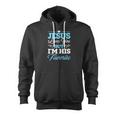 Religious Christian Jesus Loves Christmas Gif Zip Up Hoodie