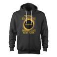 Saranac Lake New York Total Solar Eclipse 2024 Zip Up Hoodie