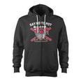 Say No To Pot Lobster Crawfish Zip Up Hoodie