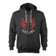 Scottish Tartan Thistle Scots Emblem Of Scotland Zip Up Hoodie