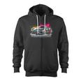 Supercar Exotic Sports Car Concept Hypercar Vintage Graphic Zip Up Hoodie