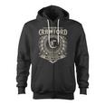 Team Crawford Lifetime Member Vintage Crawford Family Zip Up Hoodie