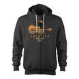 Temple Texas Total Solar Eclipse 2024 Guitar Zip Up Hoodie