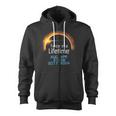 Total Eclipse 2024 Totality Twice In A Lifetime 2017 Zip Up Hoodie