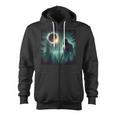 Total Solar Eclipse April 8 2024 Bigfoot Solar Eclipse Zip Up Hoodie