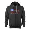 Usa Flag 2Nd Amendment Gun Flag Rights V2 Zip Up Hoodie