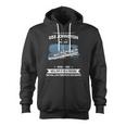 Uss Johnston Dd 821 Front Style Zip Up Hoodie