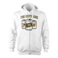 The Boys Are Buzzin Vintage Drinking Beer For Dad Zip Up Hoodie