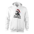 Merry Christmas Christian Jesus Christian Jesus Zip Up Hoodie