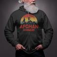 Afghan Summers Veteran Afghanistan Veteran Zip Up Hoodie