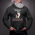 I Asked God For An Angel He Sent Me My Daughter Zip Up Hoodie